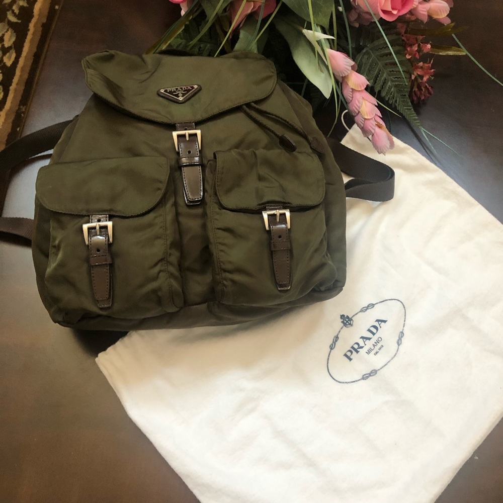 PRADA Nylon/leather Backpack - Picture 2 of 13